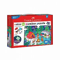 Camping Color By Number Puzzle