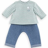 Corolle 12" Pants and Striped T-Shirt Outfit