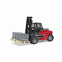 Linde Fork Lift with Pallet and 3 Cages