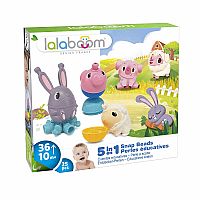 Lalaboom Farm Animal Bead Gift Set
