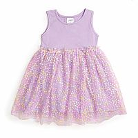 Lavender Confetti Flower Dress 2T