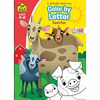 Color By Letter Farm Fun Workbook