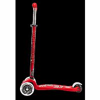 Maxi Deluxe LED Red Scooter