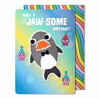 Shark Puffy Sticker Card