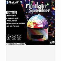 Rainbow Glitter Fun Light Stereo Speaker