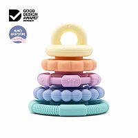 Rainbow Stacker and Teether Pastel