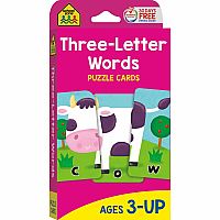 Three Letter Words Flash Cards