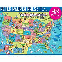 48 pc USA Map Floor Puzzle
